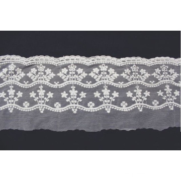 Polyester Lace Fabric, Customized Size and Colors, Free Sample